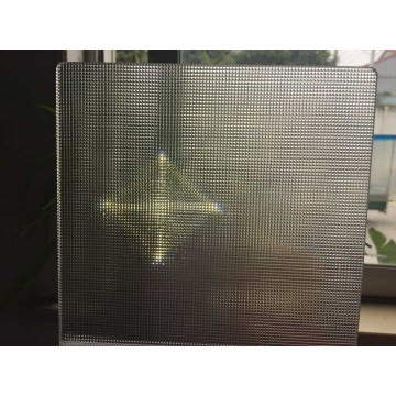Hoja de policarboante de plástico de hoja de prisma transparente regular de 1,5 mm